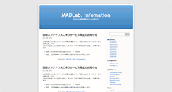 Desktop Screenshot of madlab.gr.jp